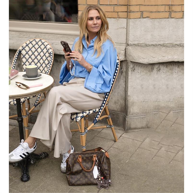 Est&#39;Seven Benthe blouse Lichtblauw