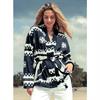 Est&#39;Seven Jane cardigan Zwart dessin
