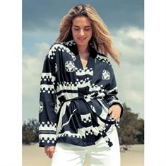 Est&#39;Seven Jane cardigan Zwart dessin