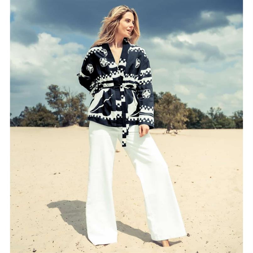Est&#39;Seven Jane cardigan Zwart dessin
