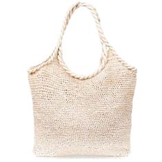 Est&#39;Seven Raffia beach bag Beige