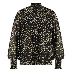 Fabienne chapot Clt-272-top-aw23 Zwart dessin