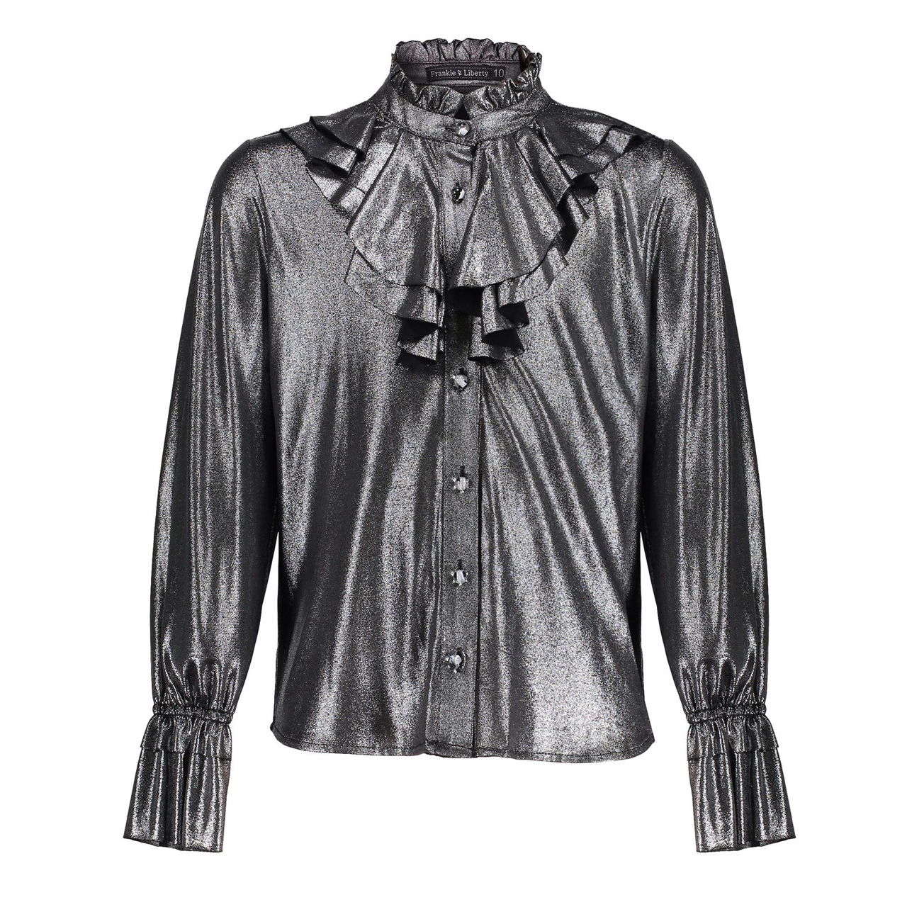 Sophie Aankoop Wiskundige Frankie & Liberty Becky blouse 13.3 Zilver - Blouses lange mouw - Blouses -  Meisjes - Irma Mode