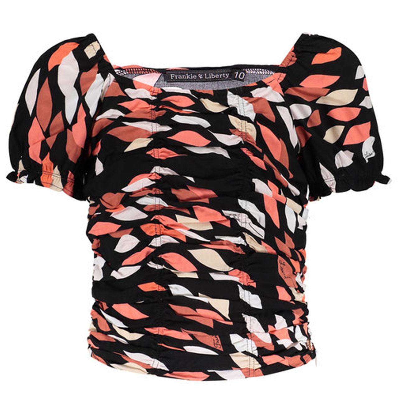 snel optillen wazig Frankie & Liberty Tara blouse Zwart dessin - Tops & Singlets - Shirts -  Meisjes - Irma Mode