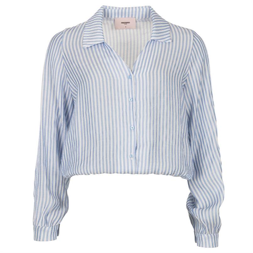 Freebird Bellina ls wv-stripe Blauw