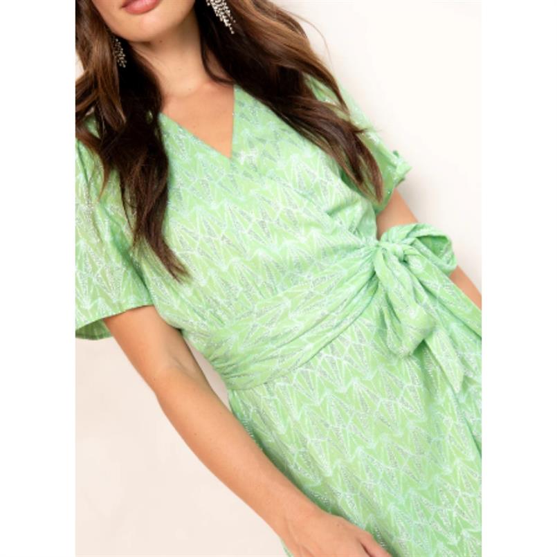 Freebird Blossom ss wv-lurex Groen
