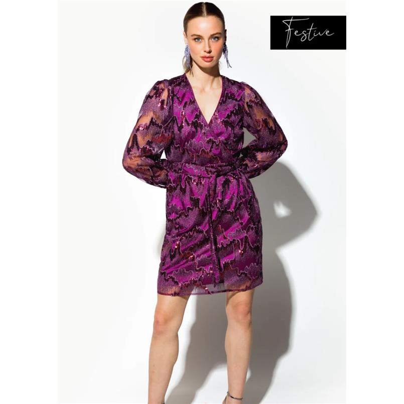 Freebird Dieke f-jer-sequins Paars