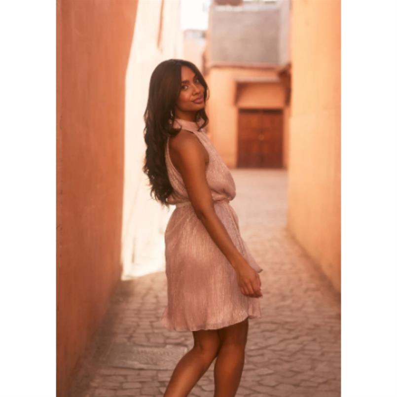 Freebird Divya f-jer-plisse Roze