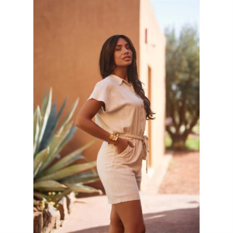 Freebird Jolisa wv-linen-stripe Beige