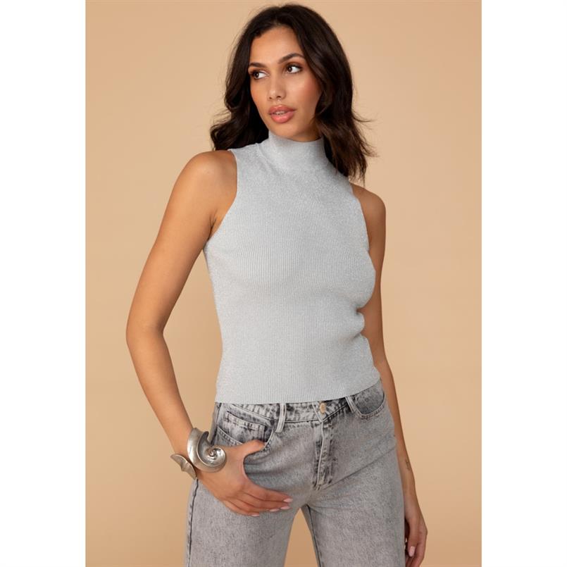 Freebird Keet kn-lurex-rib Zilver