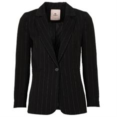 Freebird Loe wv-lurex-pinsrip Zwart dessin