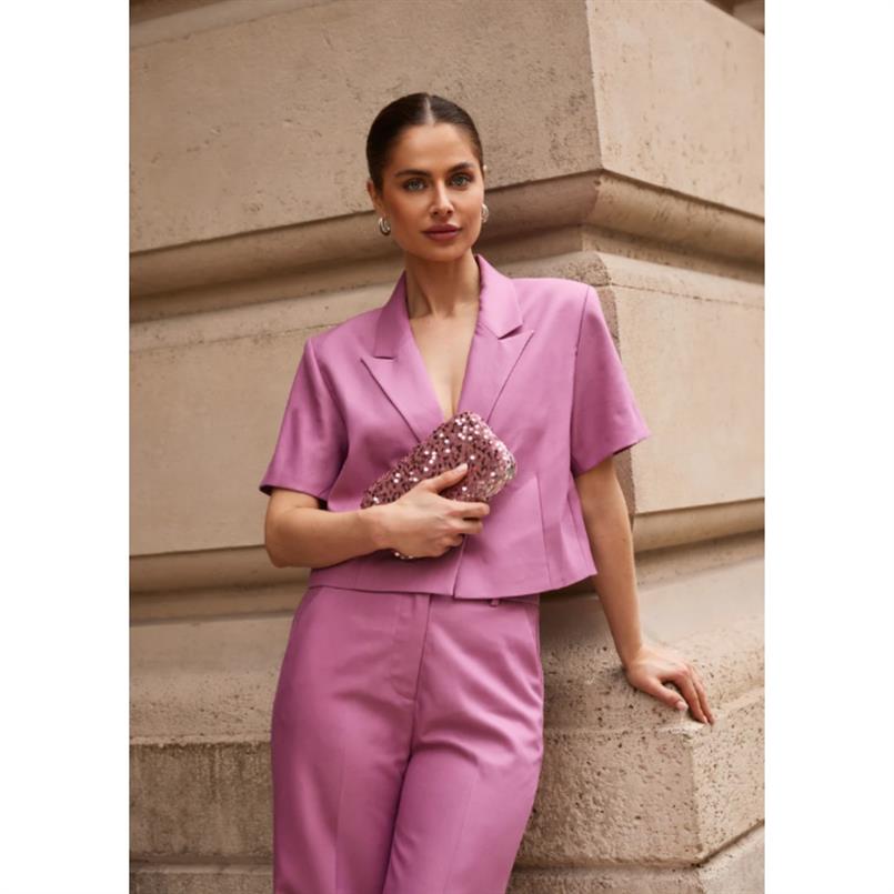 Freebird Lyke ss f-wv-twill Roze