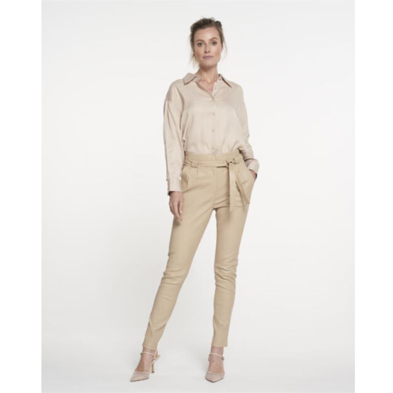 Ibana Paula stretch leather latte Zand