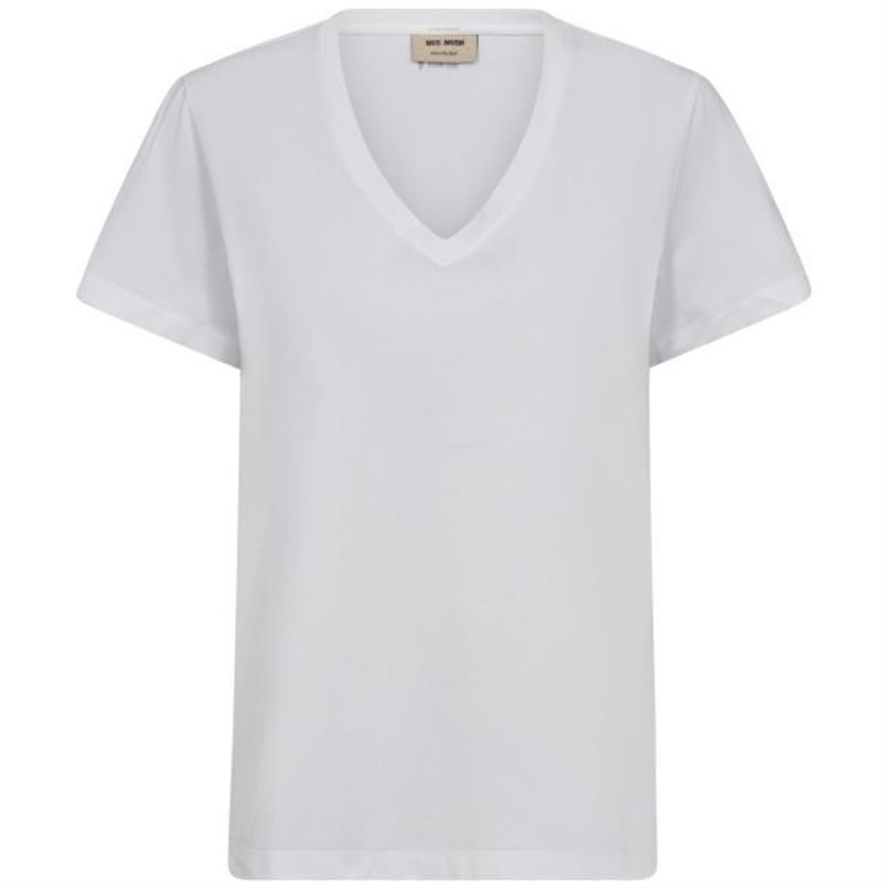 Mos Mosh Dala v-ss basic tee 101 Wit