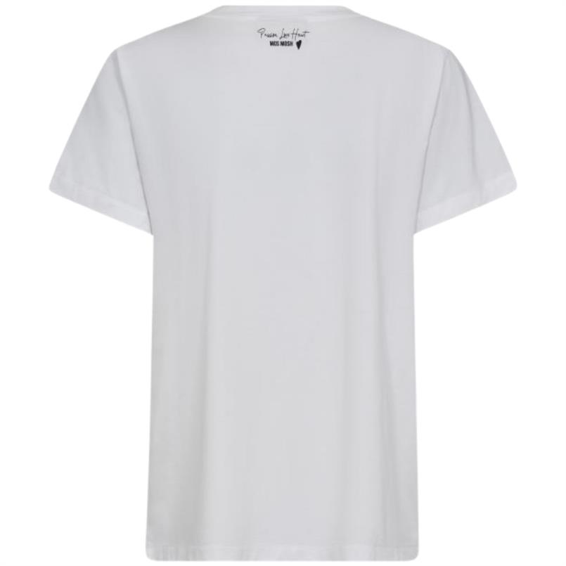Mos Mosh Dala v-ss basic tee 101 Wit