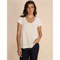 Mos Mosh Dala v-ss basic tee 180 Ecru