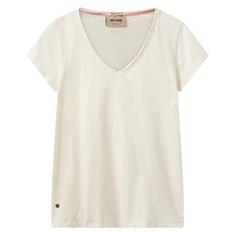 Mos Mosh Dala v-ss basic tee 180 Ecru