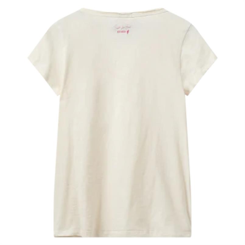 Mos Mosh Dala v-ss basic tee 180 Ecru