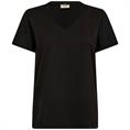 Mos Mosh Dala v-ss basic tee 801 Zwart