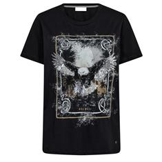 Mos Mosh Elli o-ss tee 801 Zwart