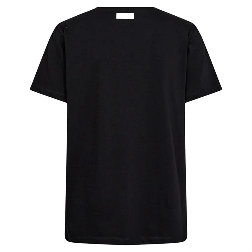 Mos Mosh Elli o-ss tee 801 Zwart