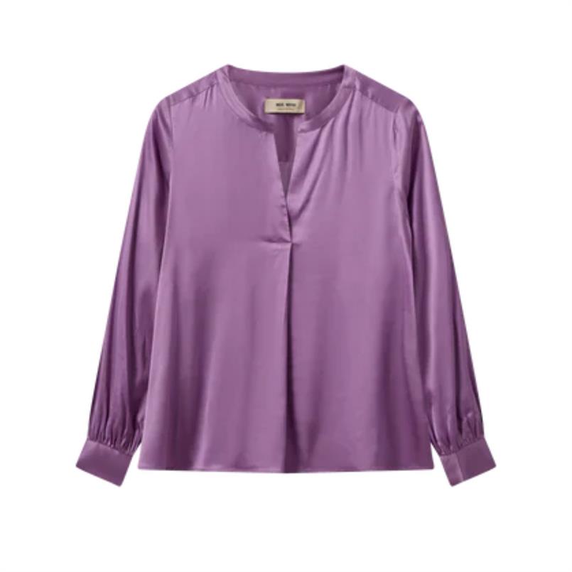 Mos Mosh Enfa satin blouse 257 Paars