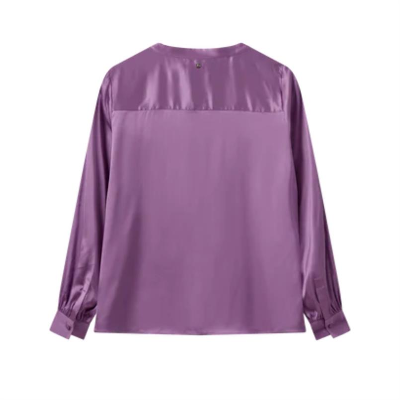 Mos Mosh Enfa satin blouse 257 Paars