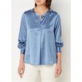 Mos mosh Enfa satin blouse 765 Blauw