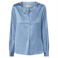 Mos Mosh Enfa satin blouse 765 Blauw
