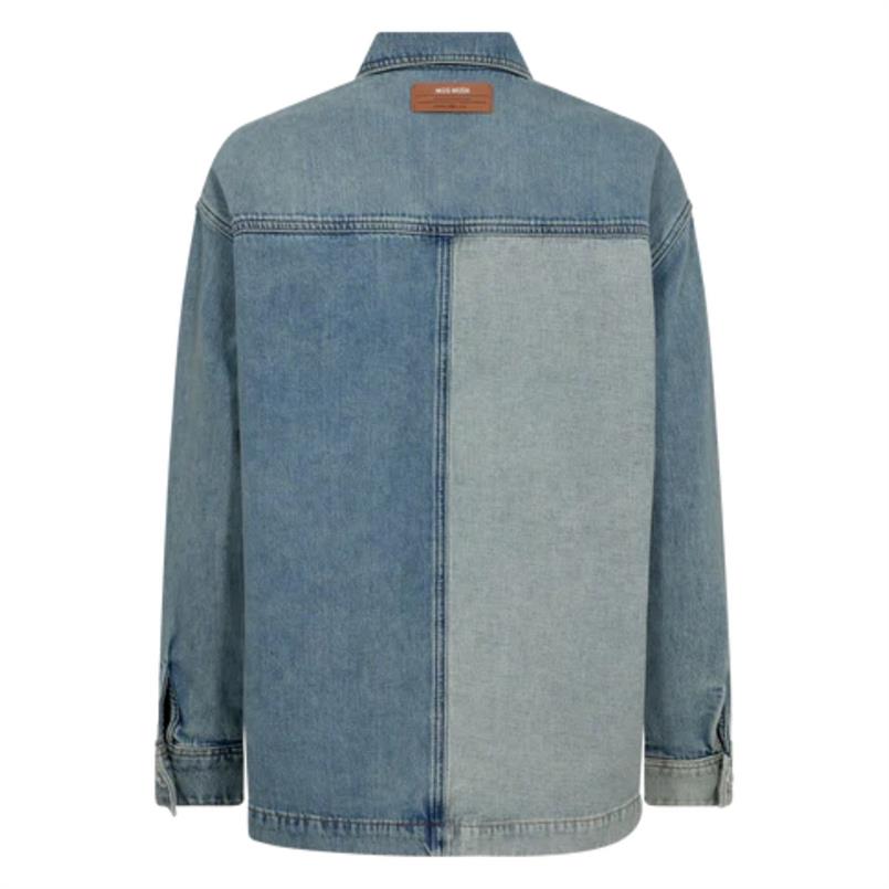 Mos Mosh Lydia block shirt 493 Blauw