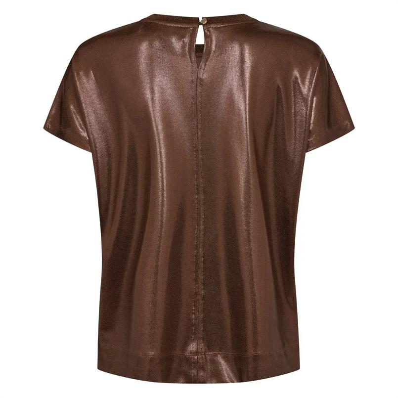 Mos Mosh Nivola o-neck metallic tee 910 Terra