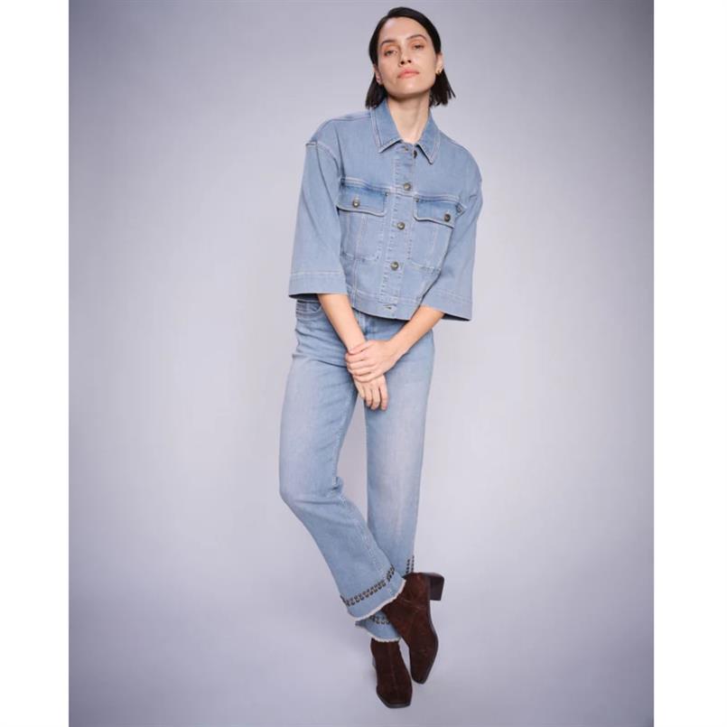 Mos Mosh Pen ice rivet jacket 417 Blauw