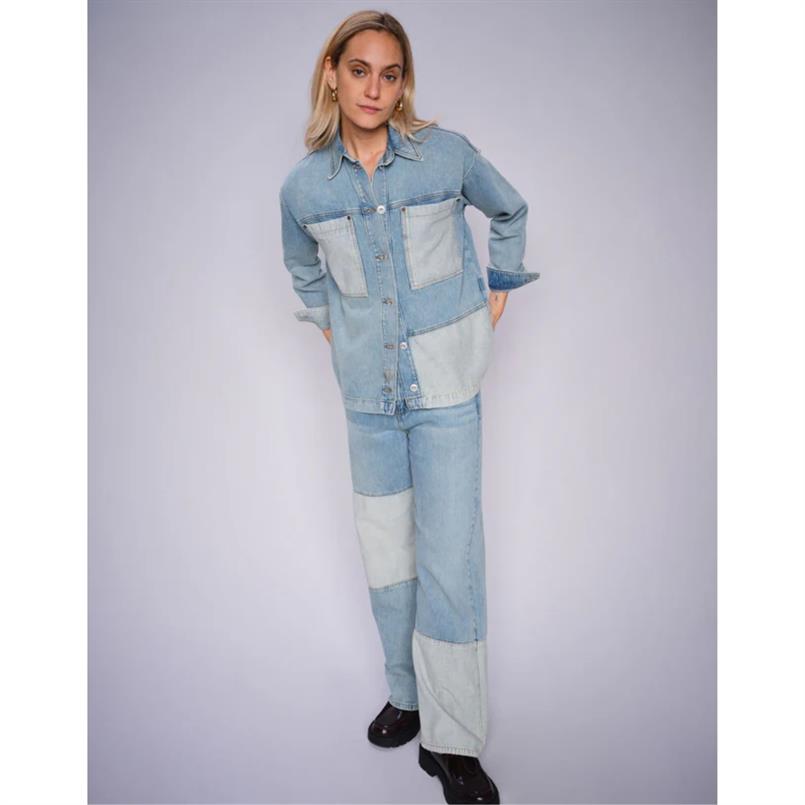Mos Mosh Relee block jeans 493 Blauw