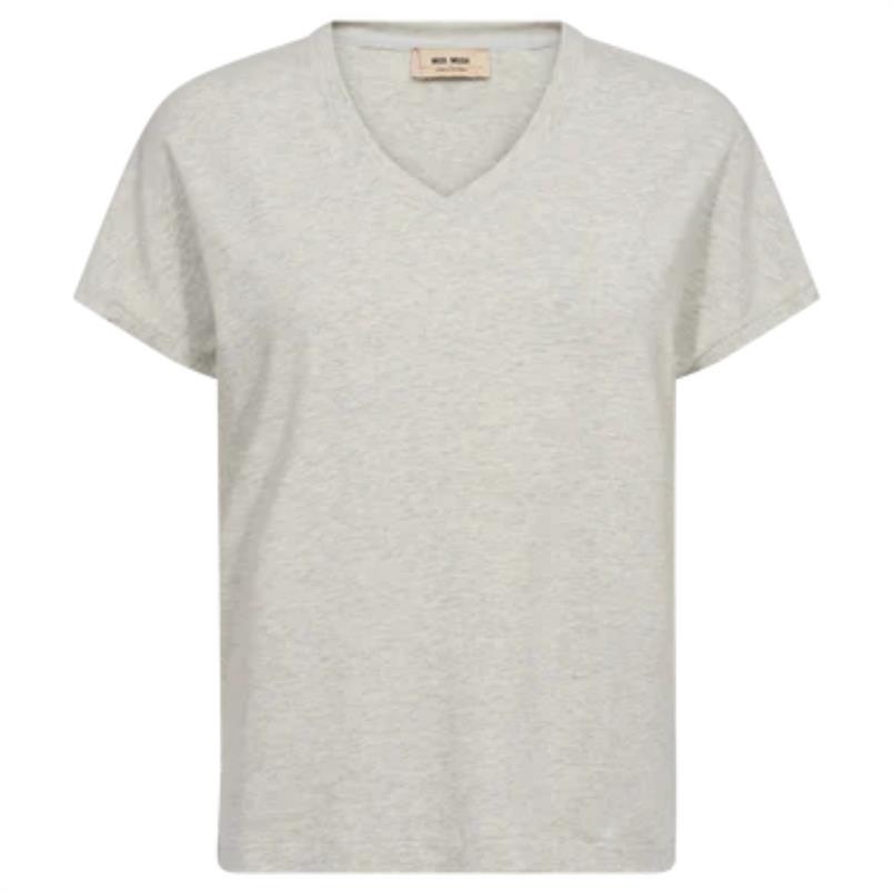 Mos Mosh Sienna v-ss tee 180 Grijs