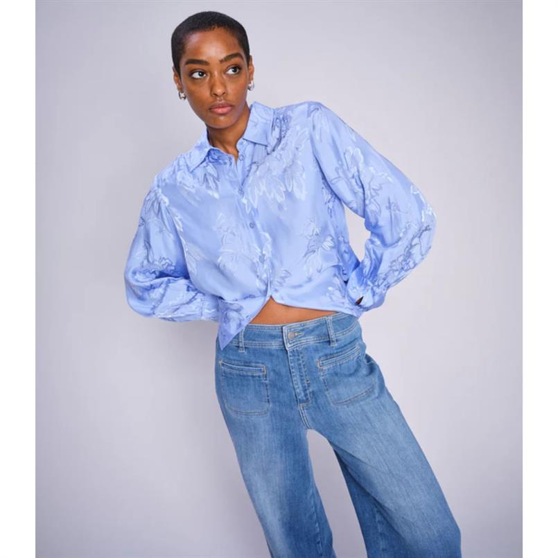 Mos Mosh Soey grendel jeans 401 Blauw