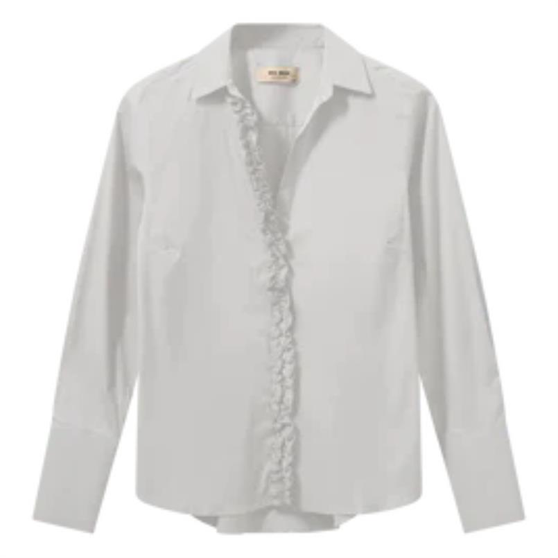Mos Mosh Sybel satin shirt 101 Wit
