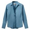 Mos Mosh Sybel satin shirt 765 Blauw