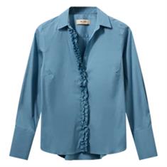 Mos mosh Sybel satin shirt 765 Blauw