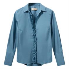 Mos Mosh Sybel satin shirt 765 Blauw