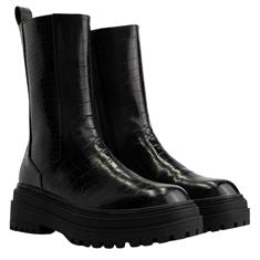 Nik &amp; Nik Girls Kiki croco boots 9000 Zwart