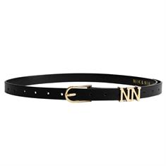 Nik &amp; Nik Girls Veerle logo waist belt 9000 Zwart