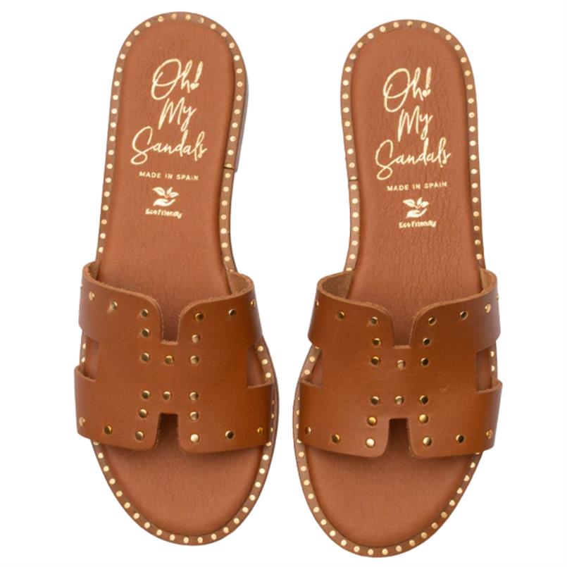 Oh My Sandal Vaqueta roble Bruin