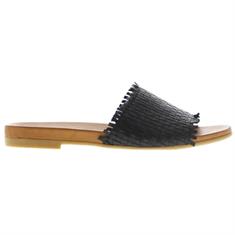 Tango Black woven slipper Zwart