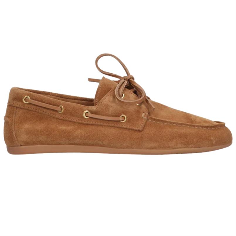 Tango Jeanne brown suede loafer Bruin