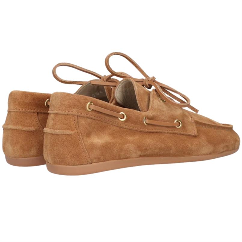 Tango Jeanne brown suede loafer Bruin