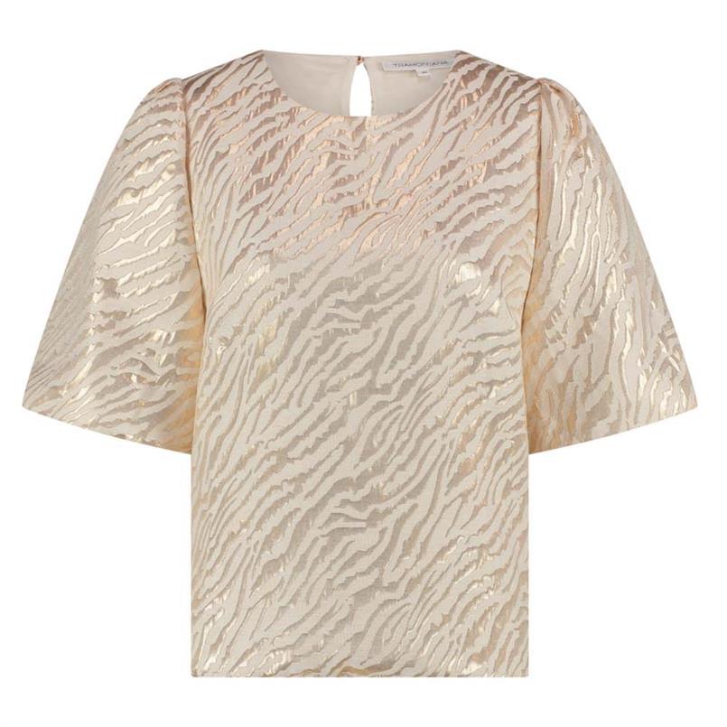 Tramontana Balloon-sleeve top Goud