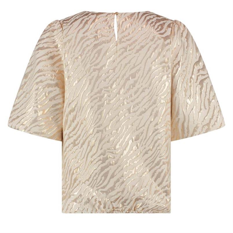 Tramontana Balloon-sleeve top Goud