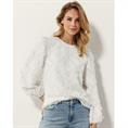 Tramontana Fancy woven top Transparant