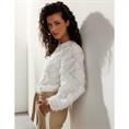 Tramontana Fancy woven top Transparant