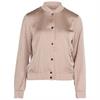 Tramontana Hammered-satin bomber jacket Zand